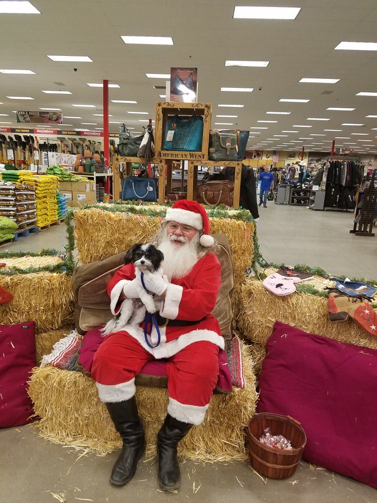 Santa inside Shoppers Supply