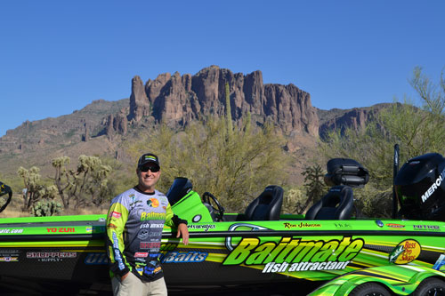 Ron Johnson with boat