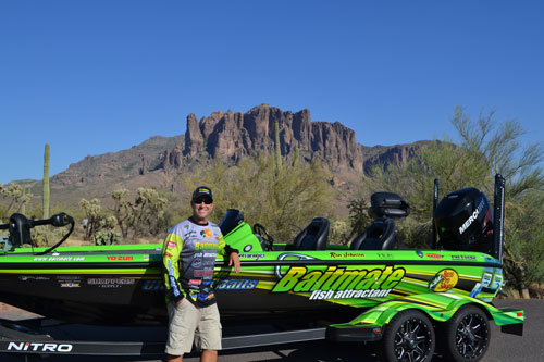 Ron Johnson with boat